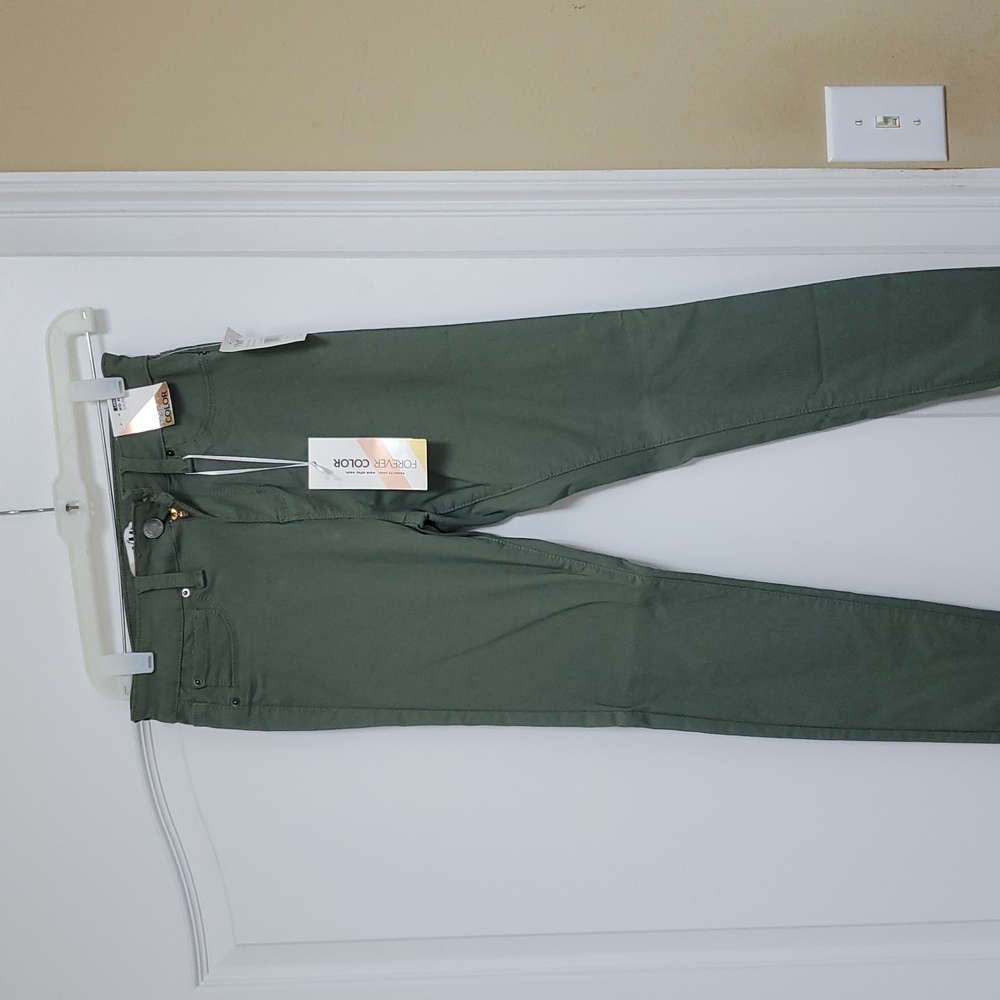 YMI Forest Green Slim Fit Pants